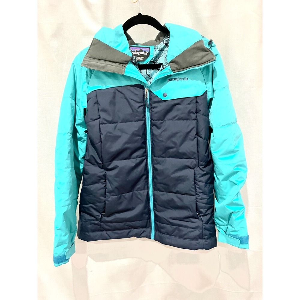 Patagonia Rubicon Insulated Snow Jacket Full Zip Hooded Blue Size Medium NWOT